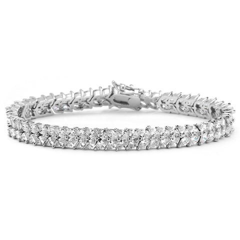 Elegant Cubic Zirconia Wedding or Evening Bracelet