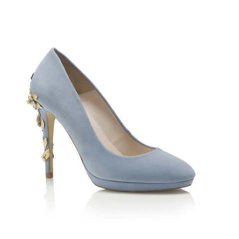 Baby blue deals shoes heels