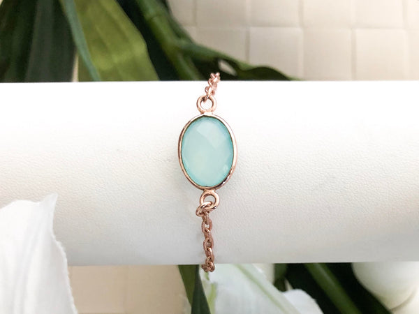 AQUA CHALCEDONY BRACELET